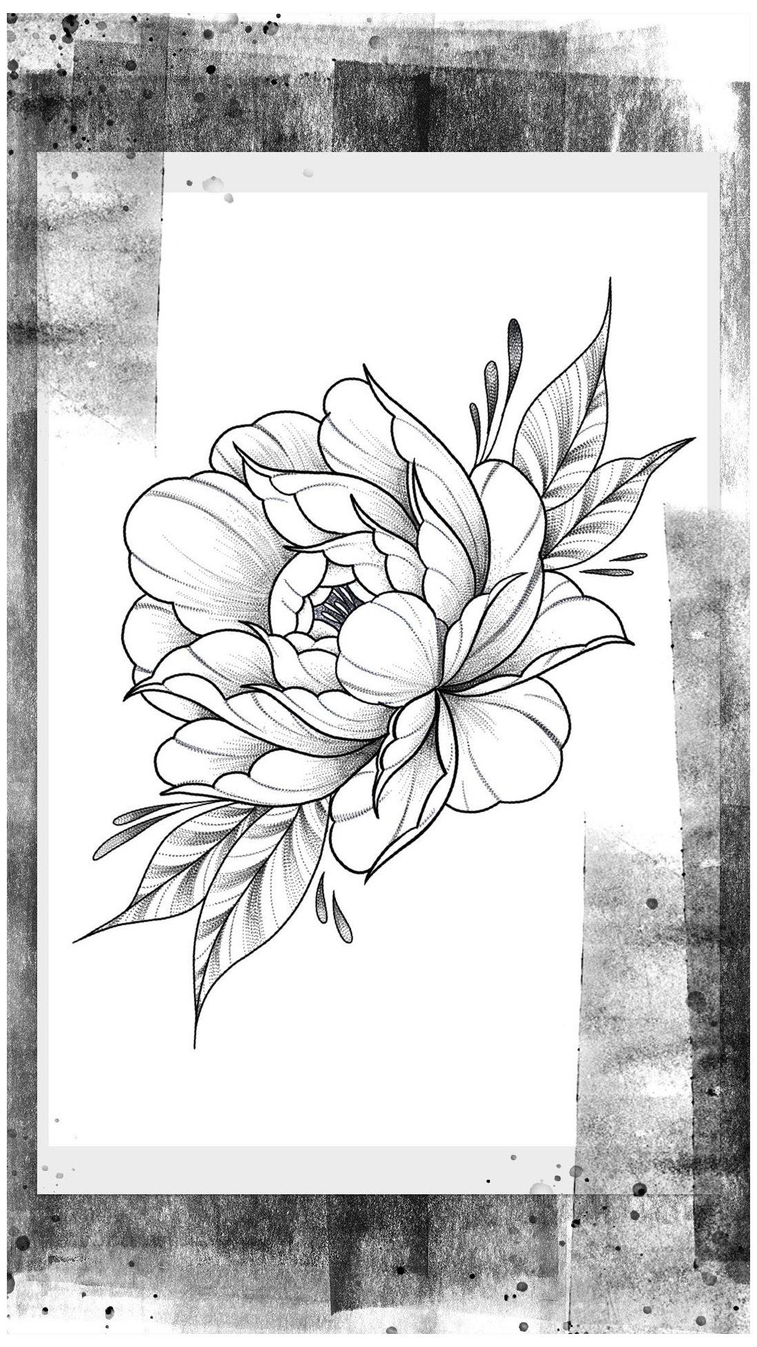 tattoo flower stencils