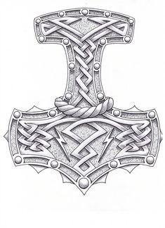 tattoos of thors hammer