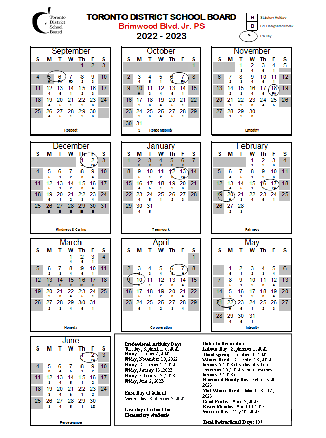 tdsb 2023-24 calendar