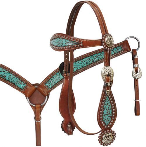 teal horse tack