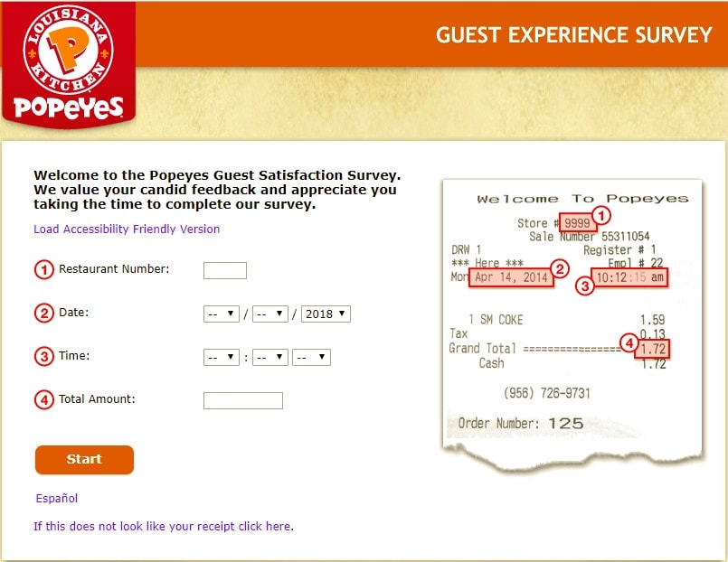 tellpopeyes survey ca