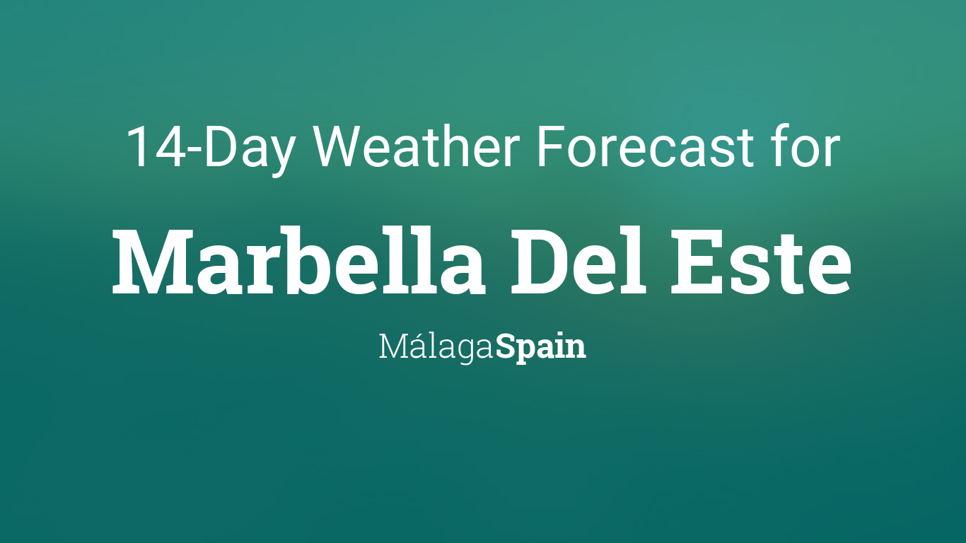 ten day weather forecast marbella