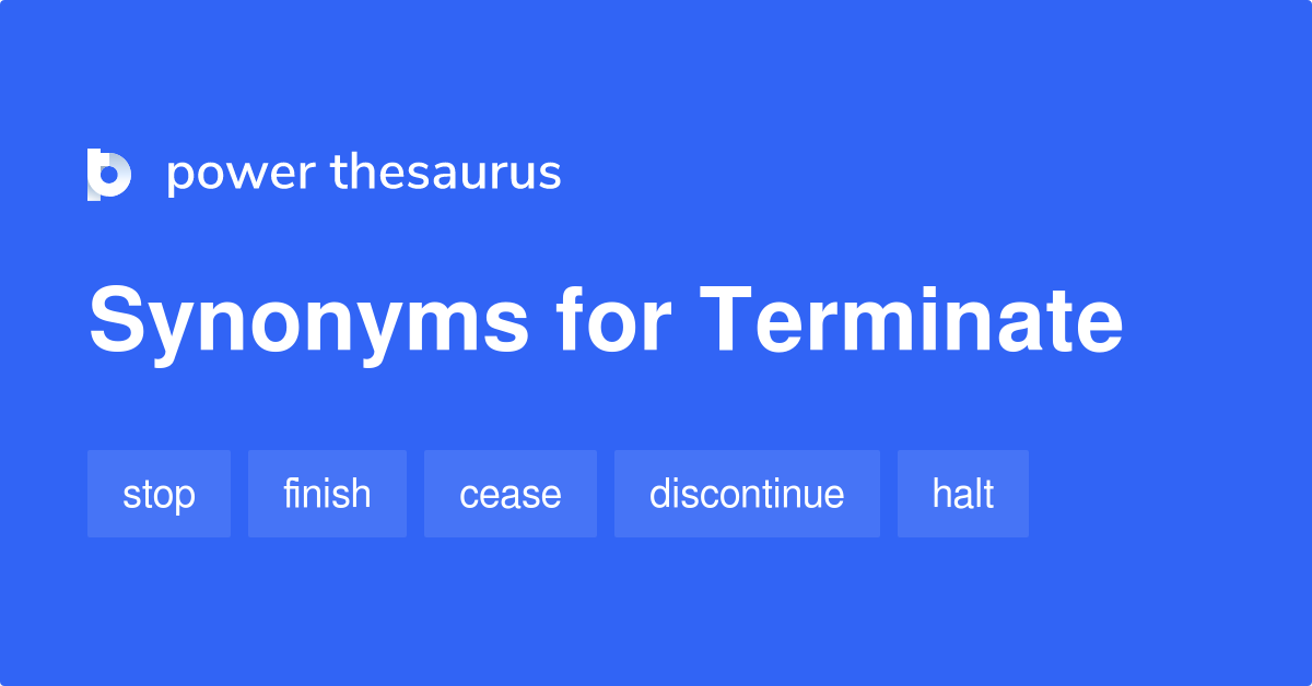 terminate synonym