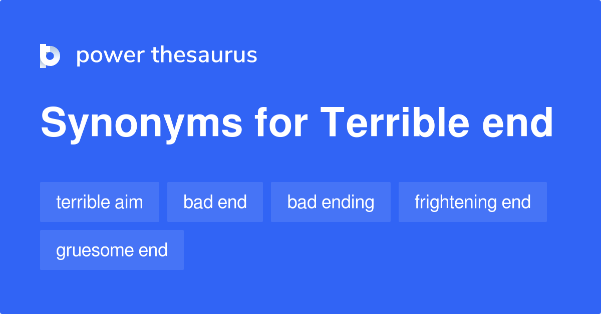 thesaurus for end