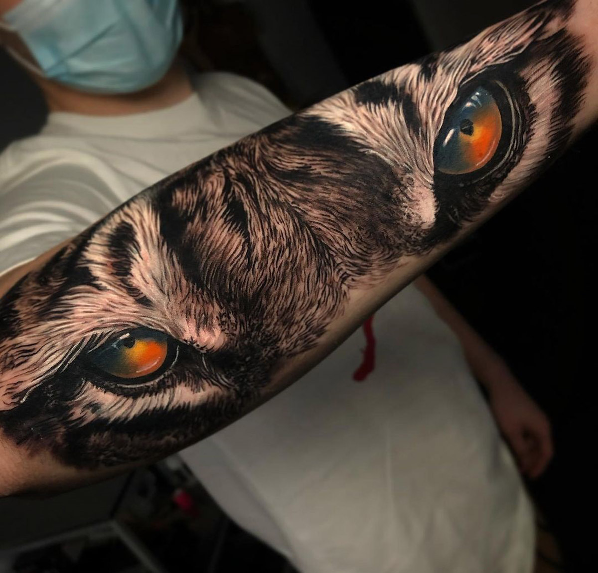 tiger eyes tattoo