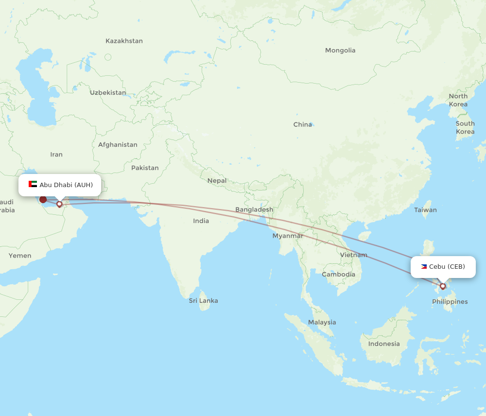 time difference between philippines and abu dhabi