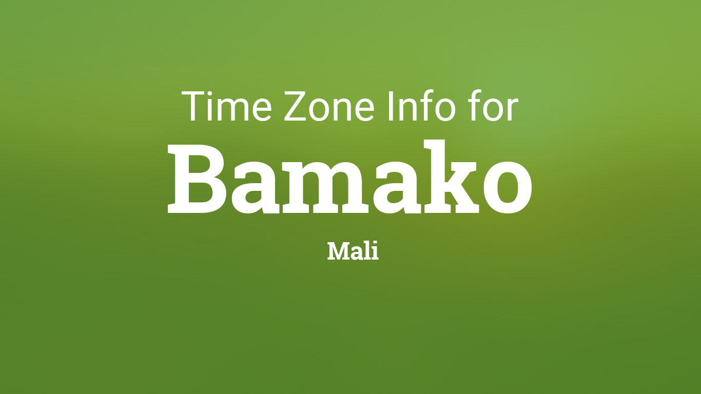 time in bamako