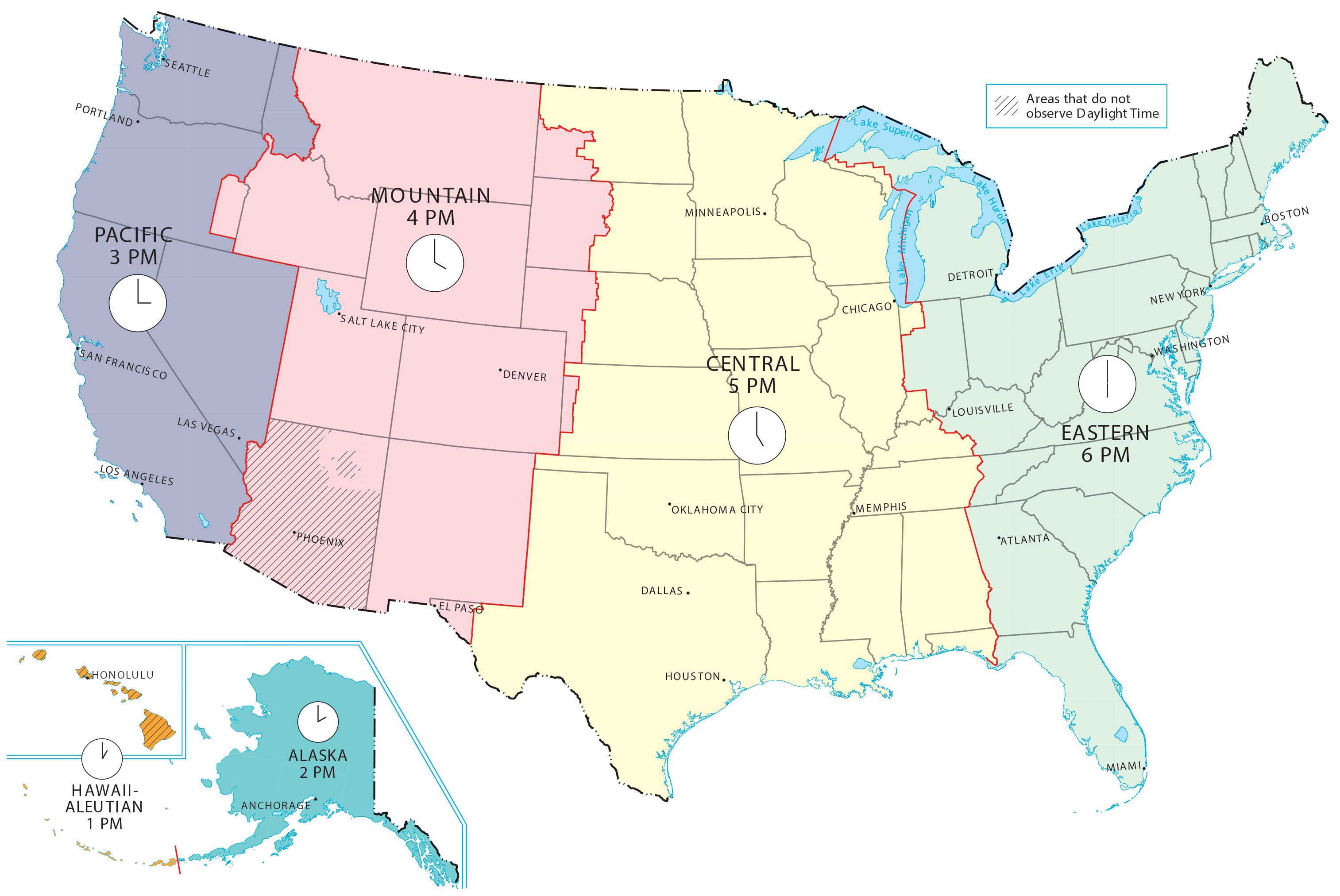 time zone map usa