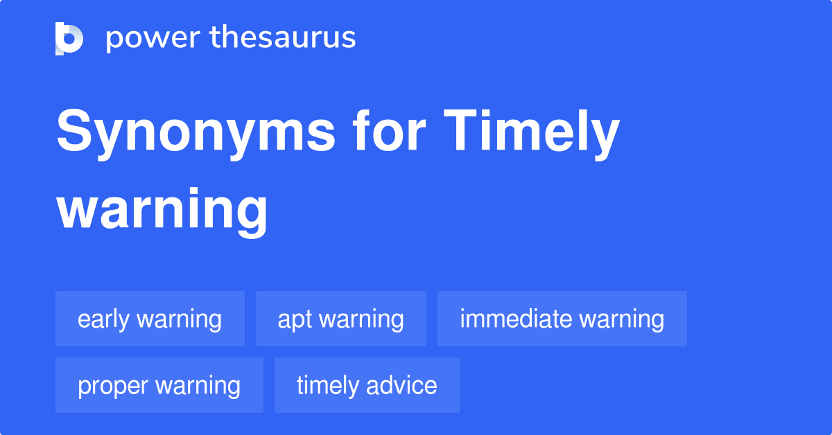 timely synonyms