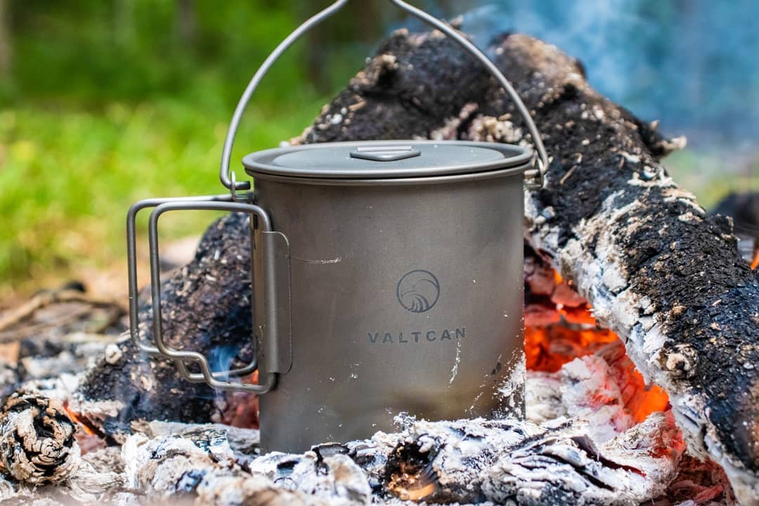 titanium camping pot