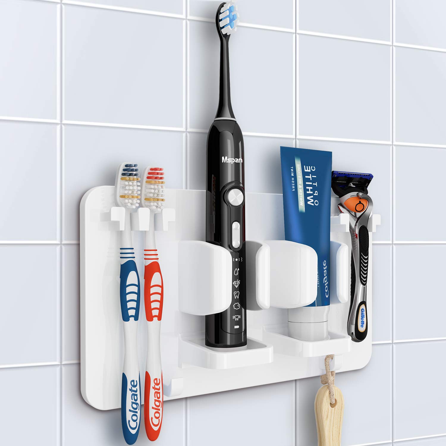 toothbrush holder on the wall