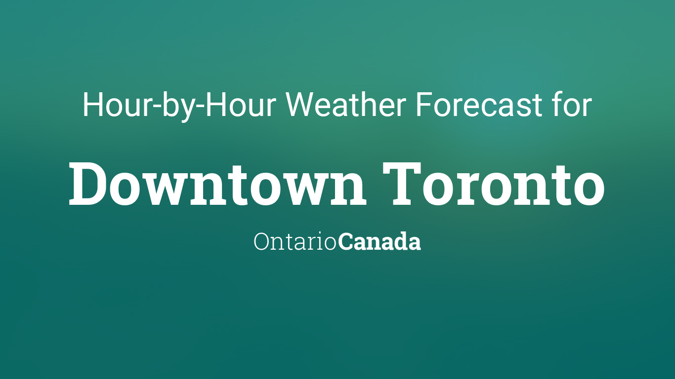 toronto hourly weather