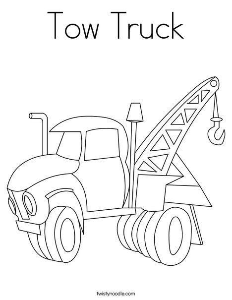 tow truck coloring pages