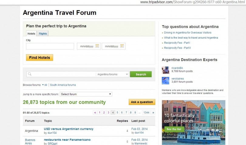 tripadvisor forum
