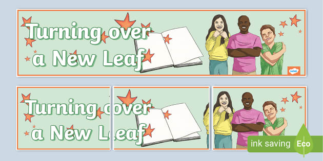 turn over a new leaf crossword