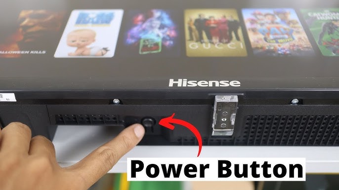 turning on hisense tv without remote