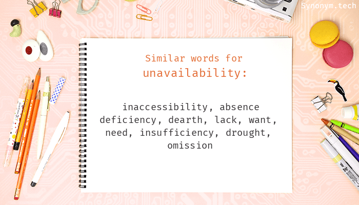 unavailability synonym