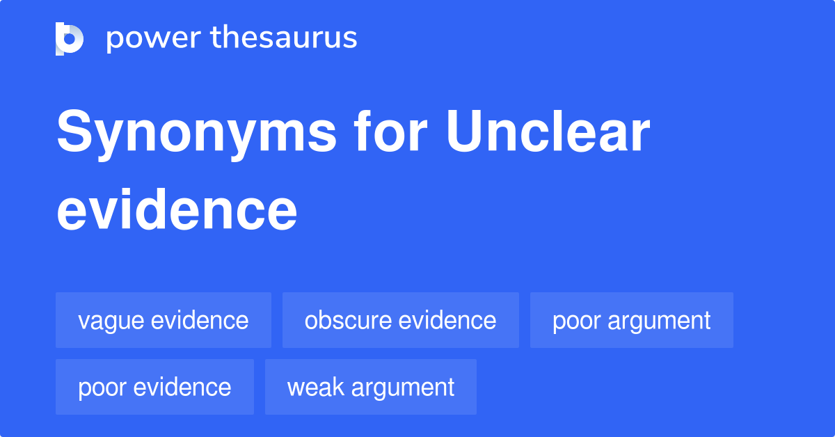unclear thesaurus
