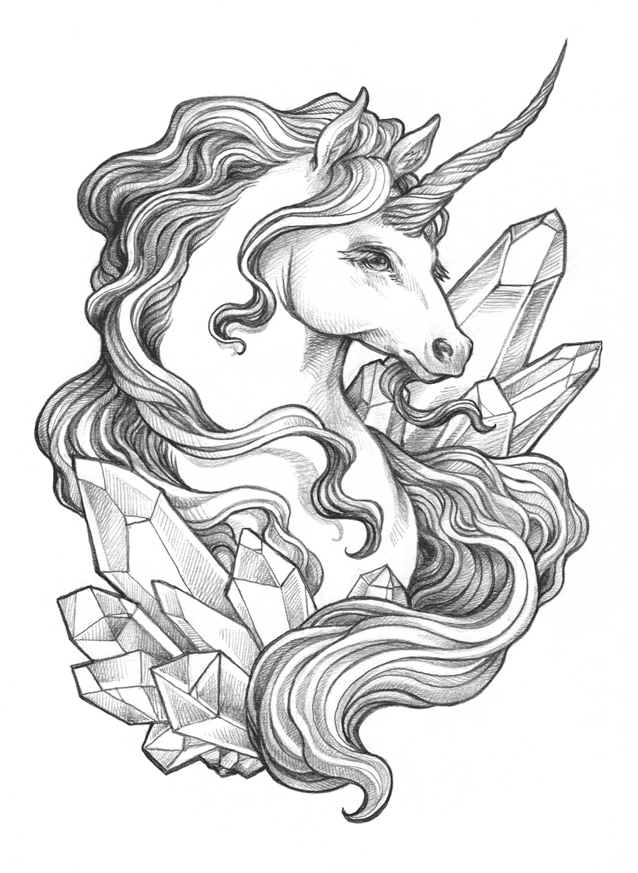 unicorn sketch