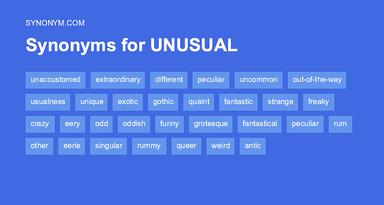 unusual synonym