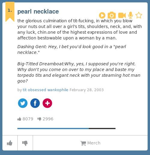 urban dictionary pearl necklace