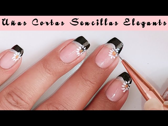 uñas cortas sencillas y elegantes