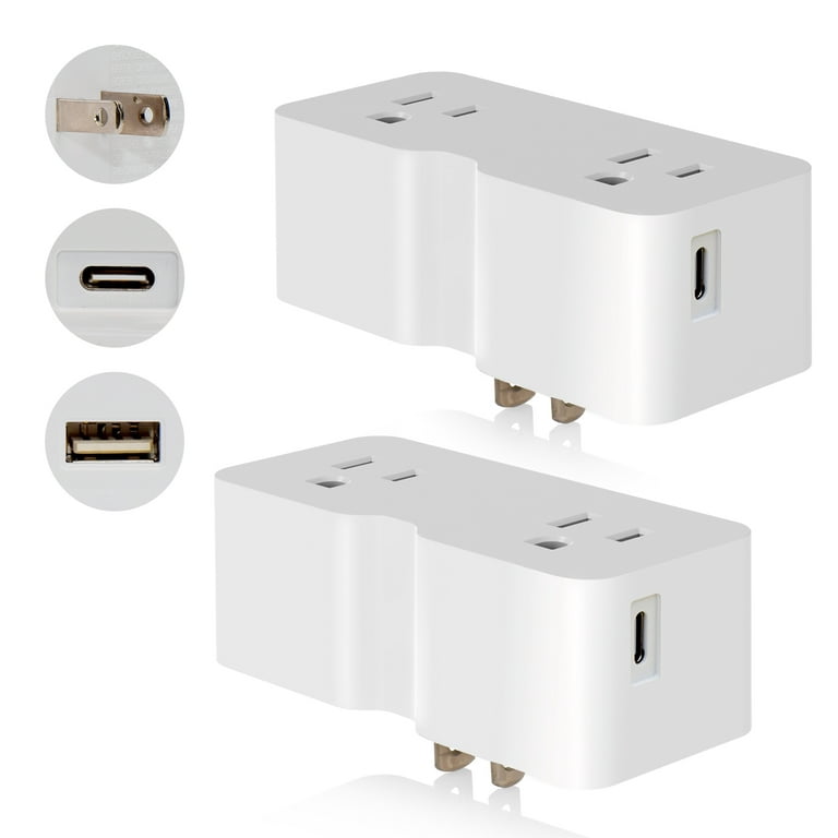 usb outlet plug adapter