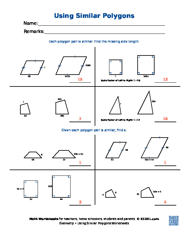 using similar polygons