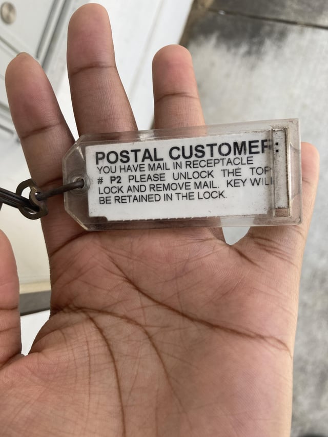 usps no key for parcel locker