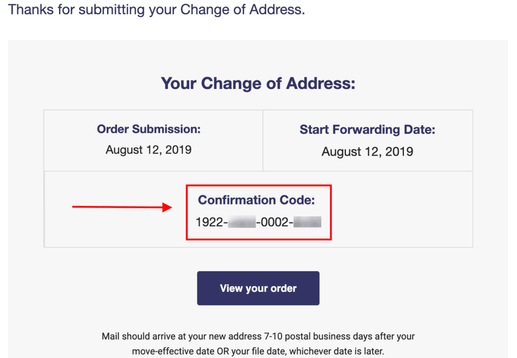 usps validation code change of address