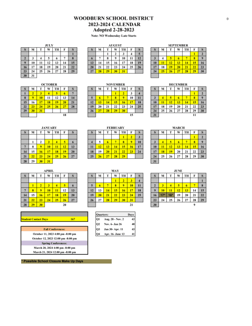 valor school calendar 2023-24