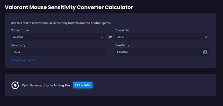 valorant sensitivity converter