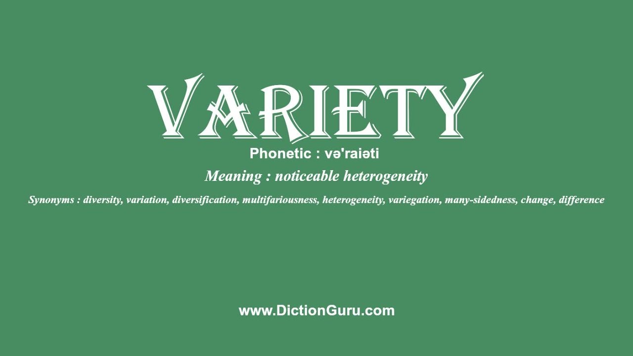 variety synonym