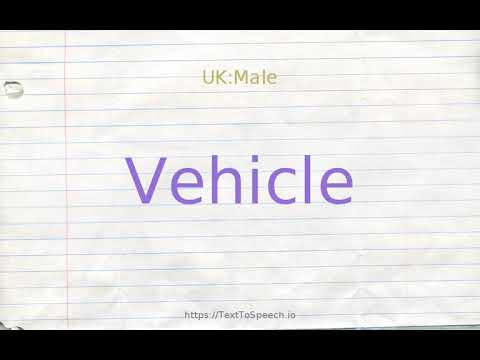 vehicle thesaurus