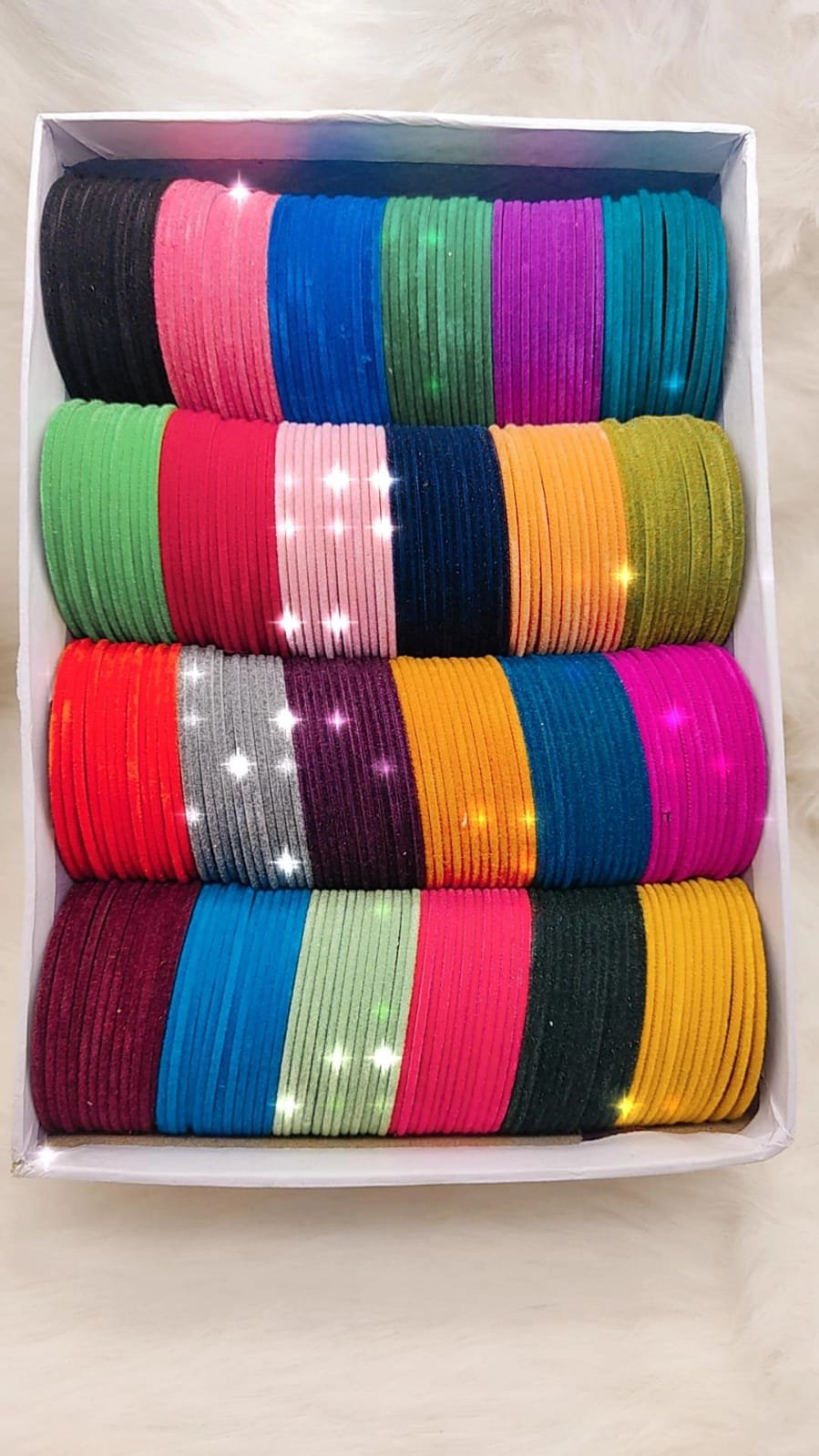 velvet metal bangles