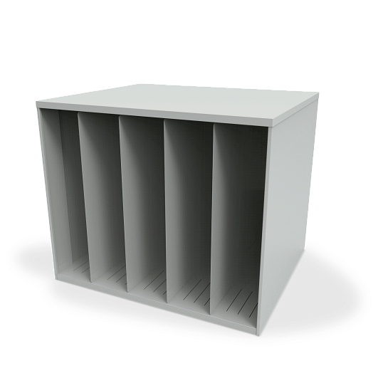 vertical storage bins