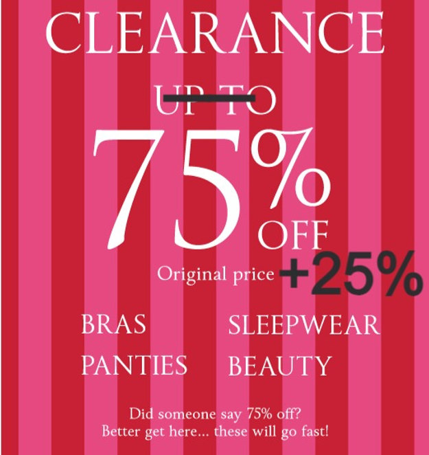 victoria secret clearance