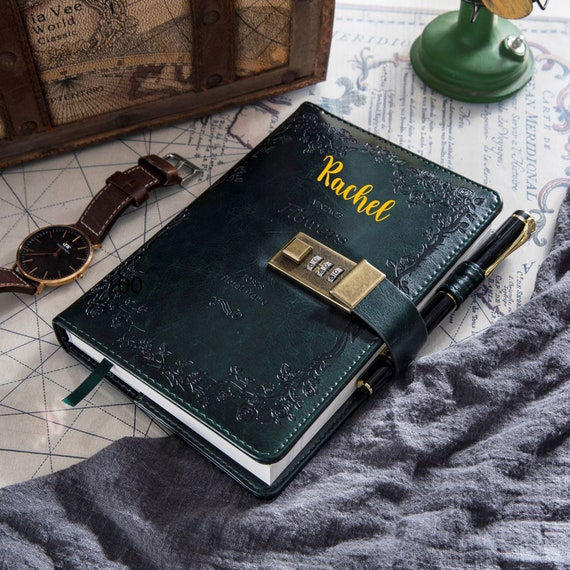 vintage diary with lock