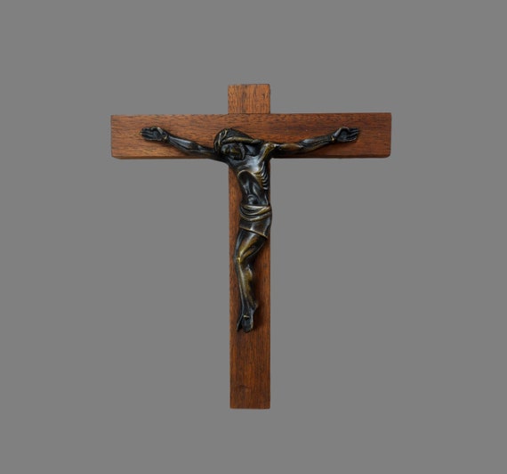 vintage wooden crucifix