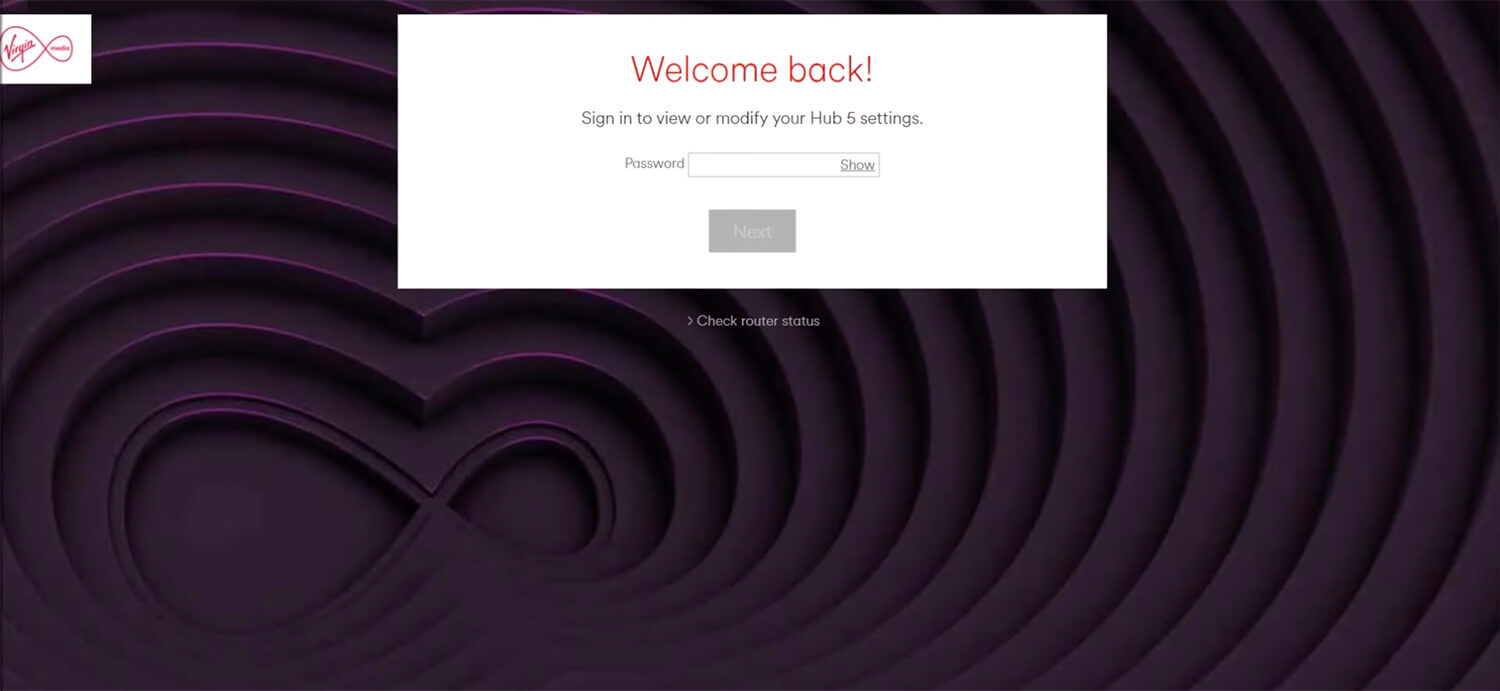 virgin media login