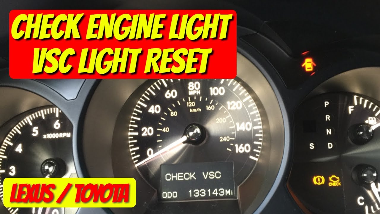 vsc engine light lexus