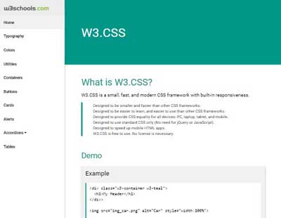 w3 school css