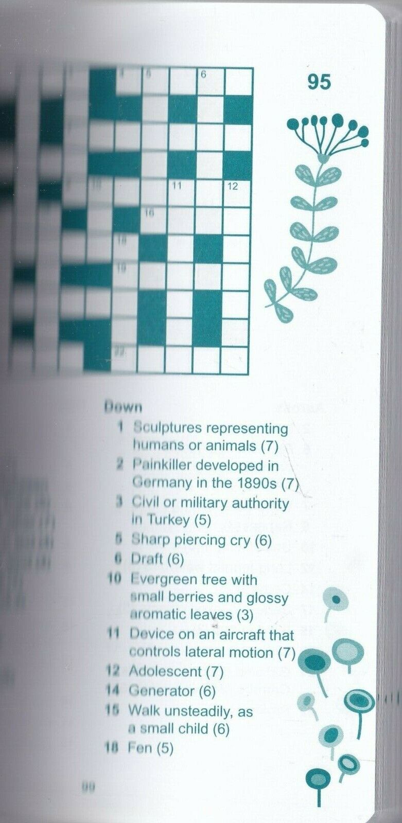 walk unsteadily crossword