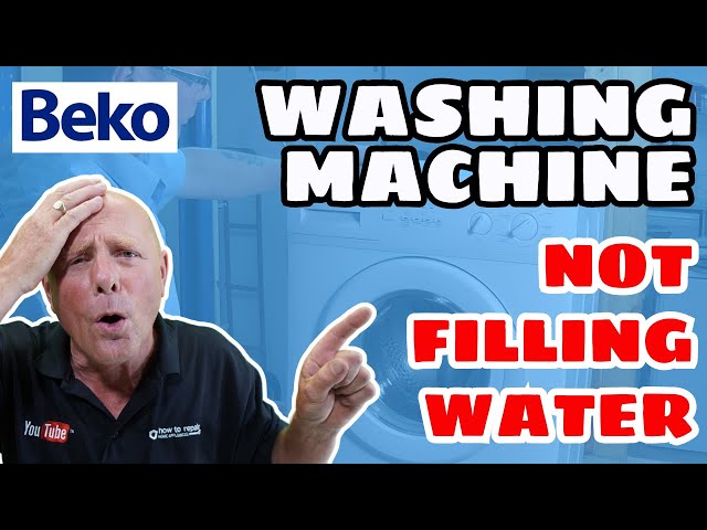 washing machine water wont fill