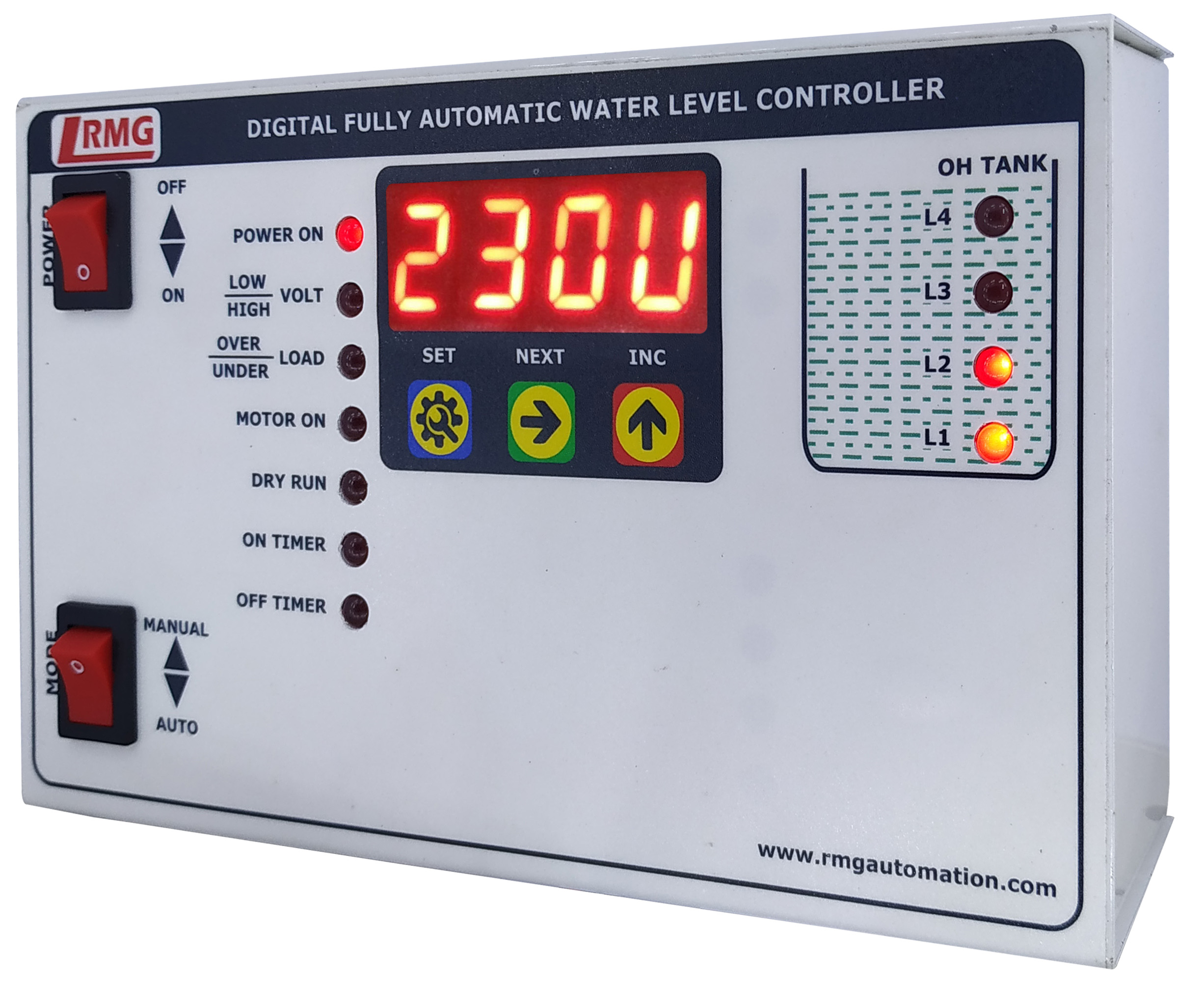 water level controller with dry run protection