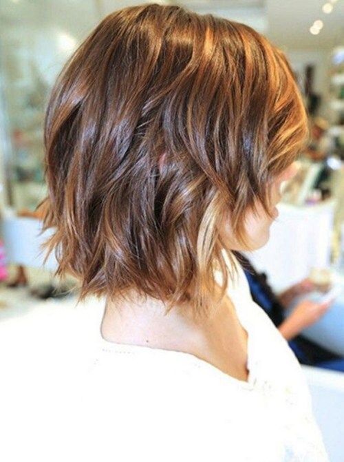 wavy bob haircut