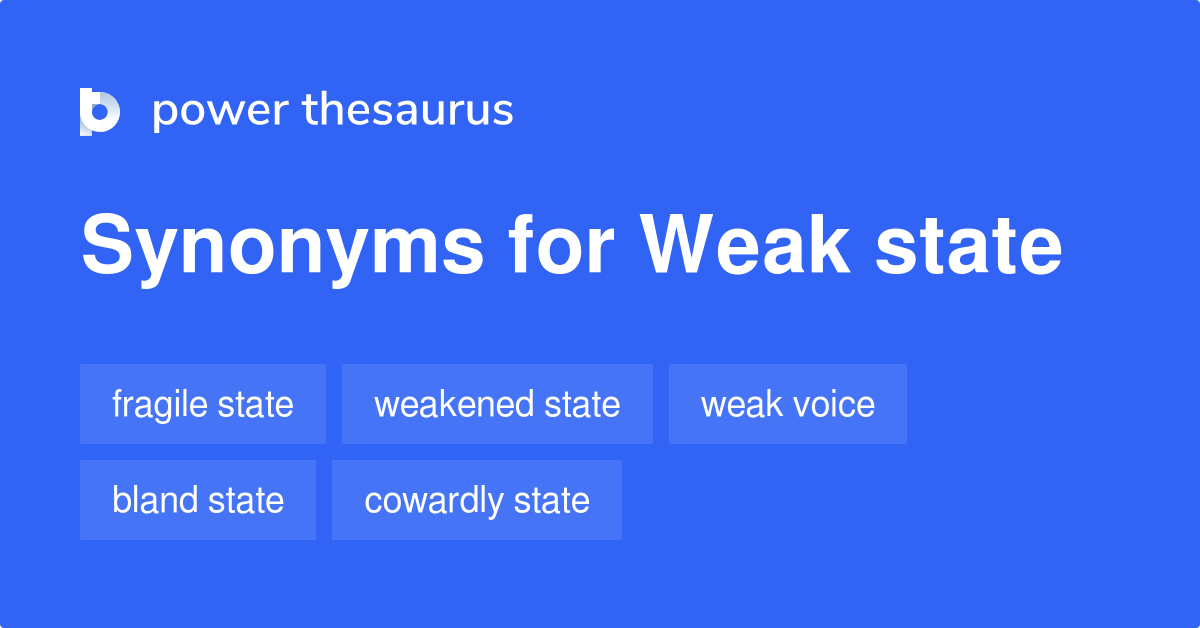 weaker synonym