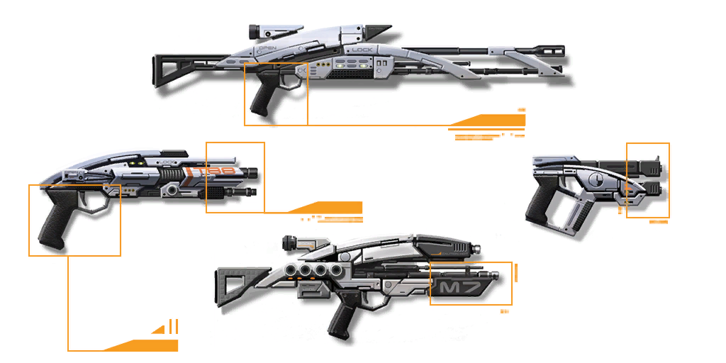 weapons mass effect 3