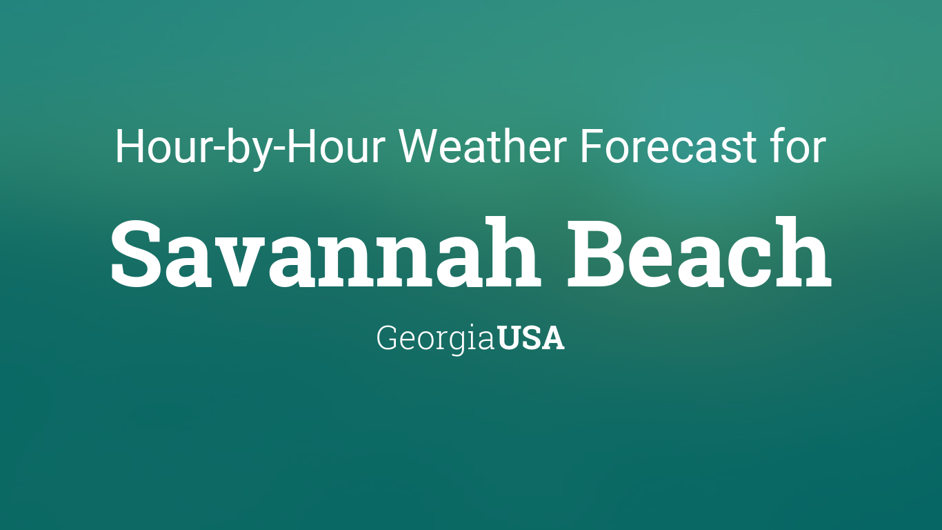 weather hourly savannah ga