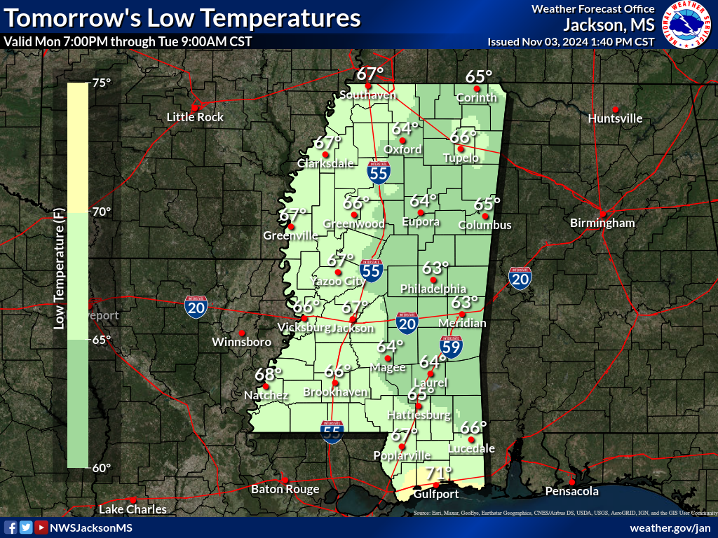 weather tomorrow flowood ms